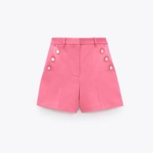 High Waisted Shorts with Buttons NWT